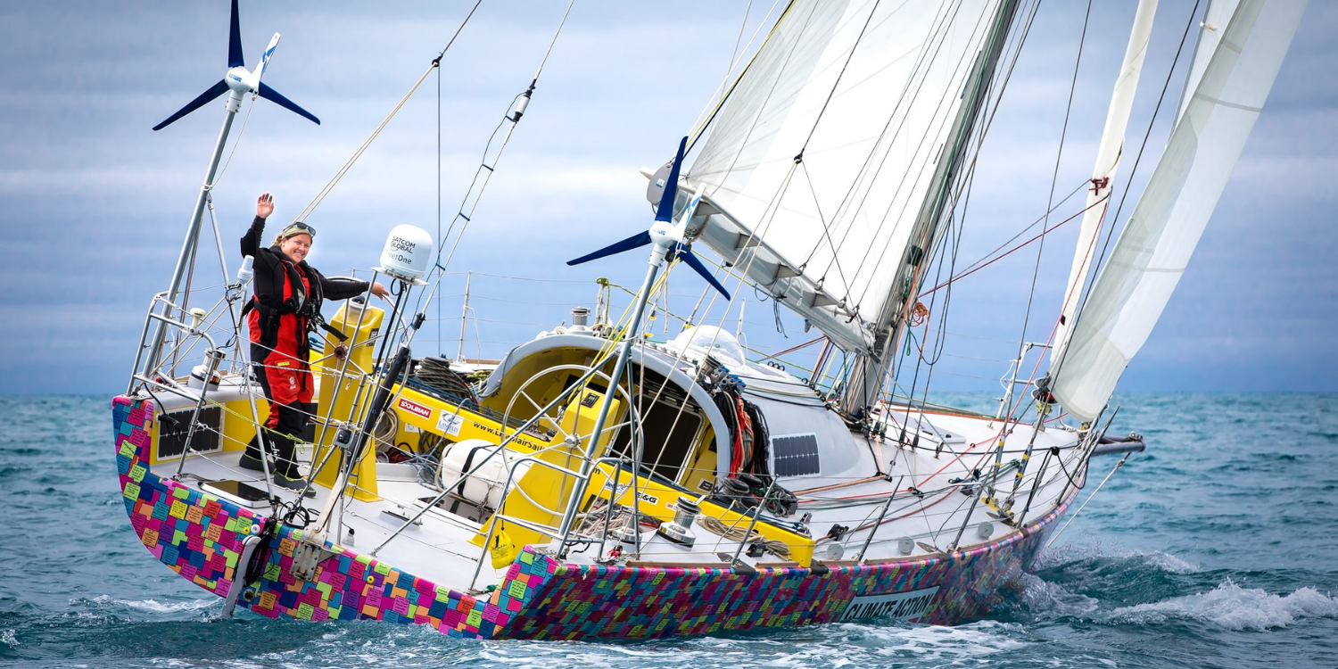 Lisa Blair was left stranded in Cape Town after her boat's mast broke