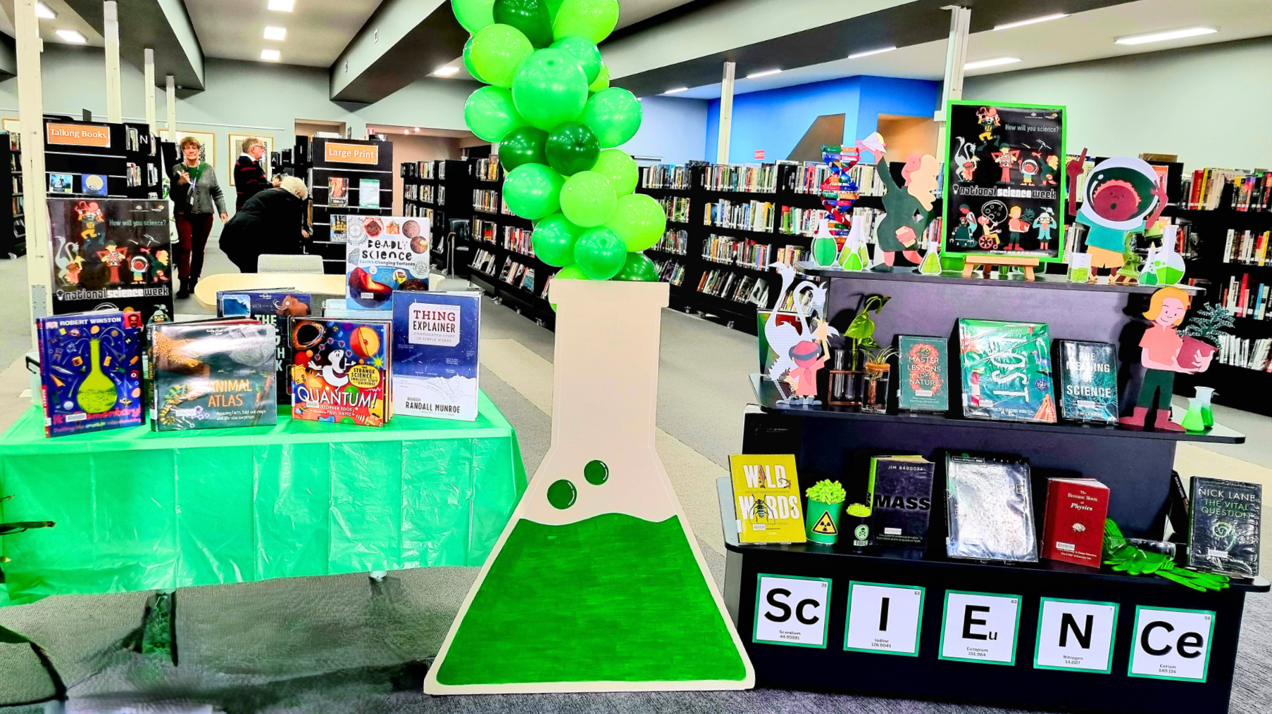 Armidale Library competition display